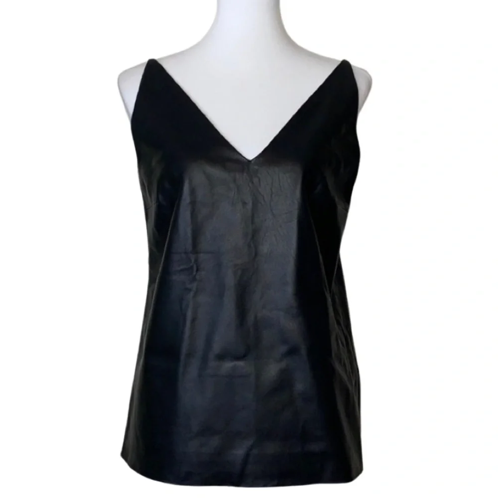 MAISON MARTIN MARGIELA Black Strap Leather Tank Top 4 - Picture 2 of 15